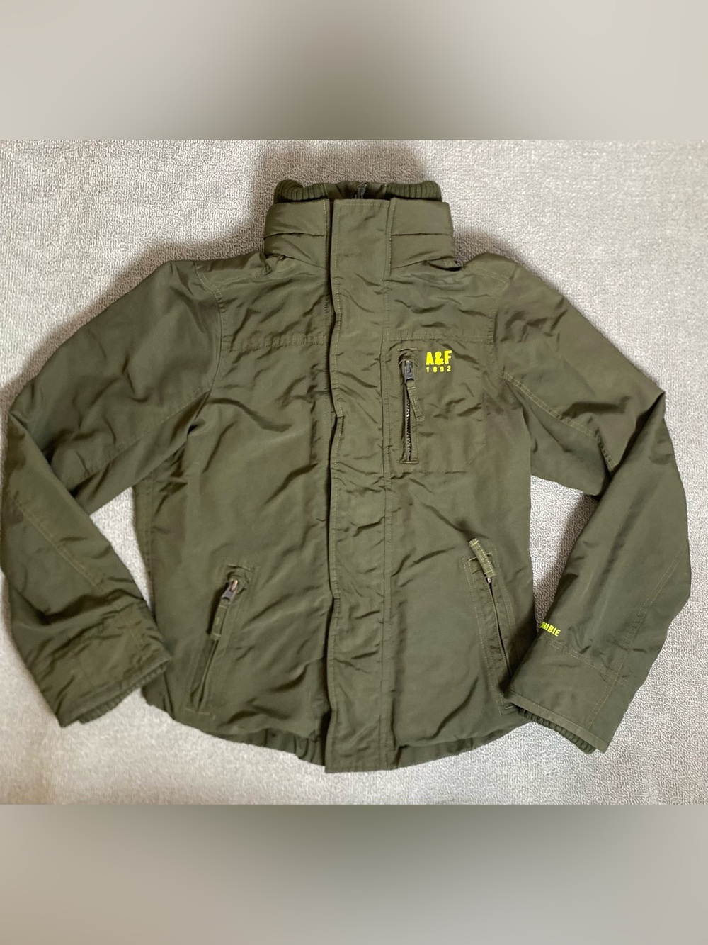 Abercrombie & Fitch Olive Green All Season Weather Warrior Winter Field Jacket